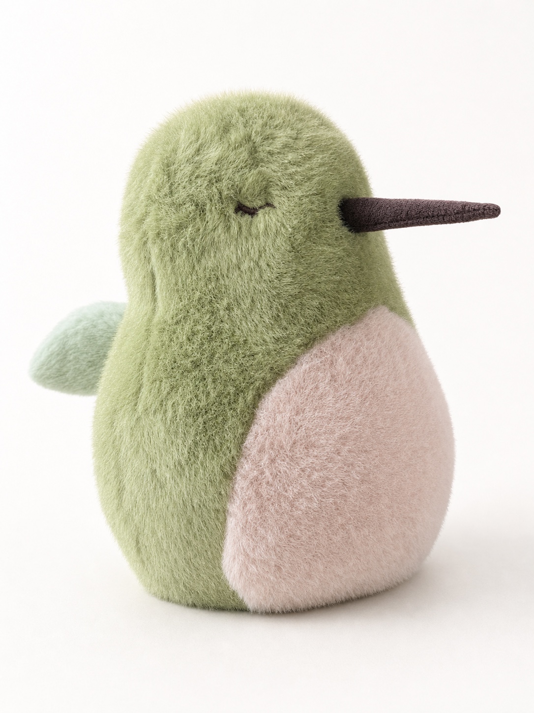 Connor — green hummingbird plush companion