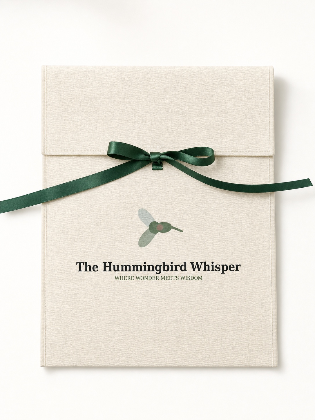 Hummingbird Whisper cotton book bag